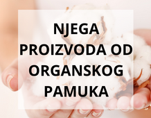 Njega proizvoda od organskog pamuka